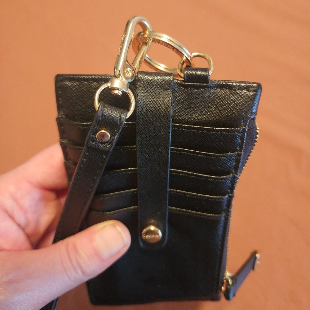 Anne Klein Black Saffiano Card Holder